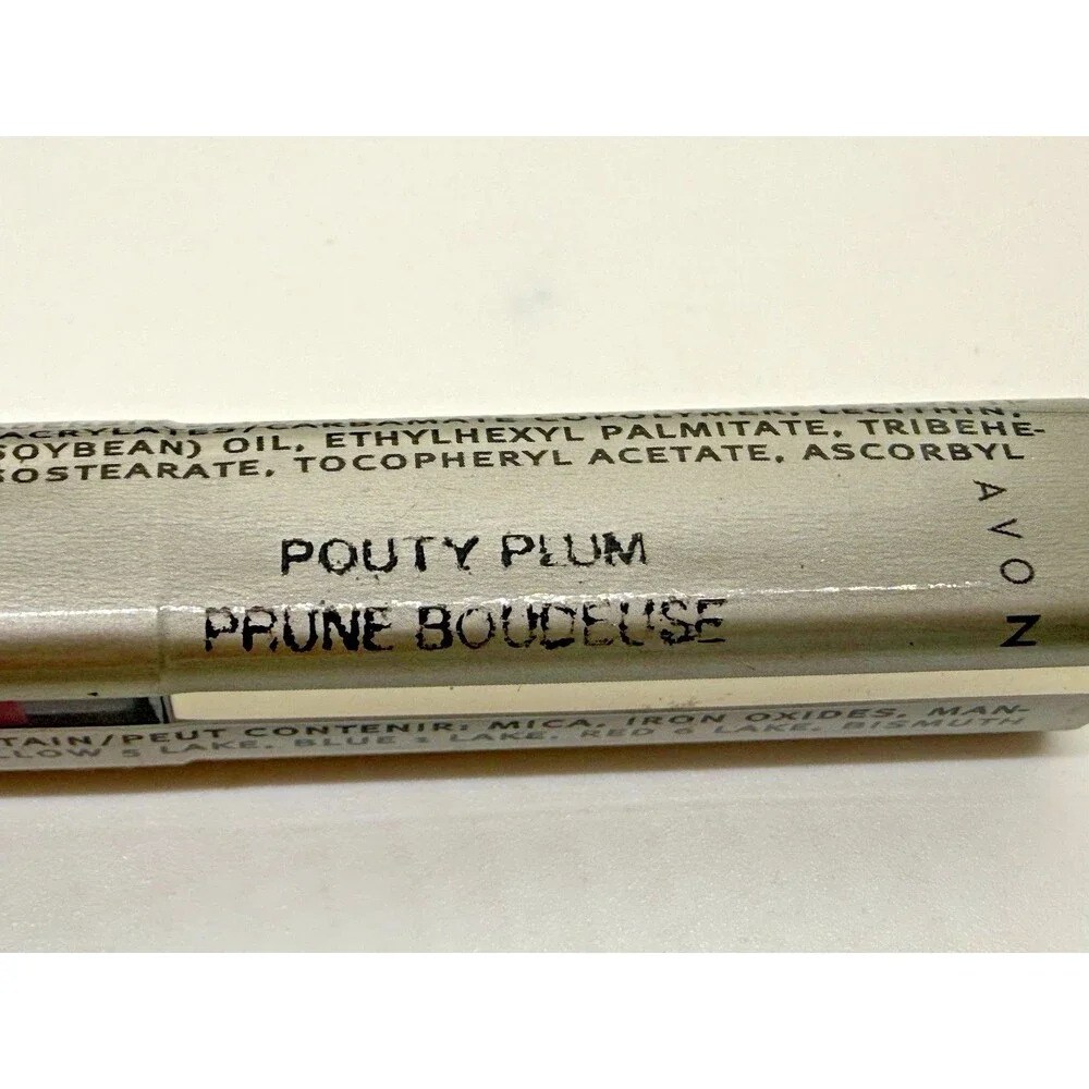 Avon Beyond Color Plumping Lip Gloss Pouty Plum C Prune New Sealed Discontinued